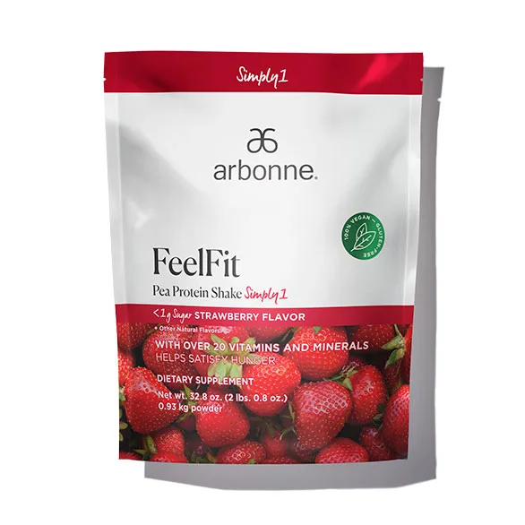 Arbonne Protein Powder Shake-Strawberry FeelFit