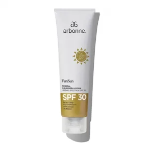 Arbonne Sunscreen SPF 30 FunSun Mineral Sunscreen Lotion Broad Spectrum