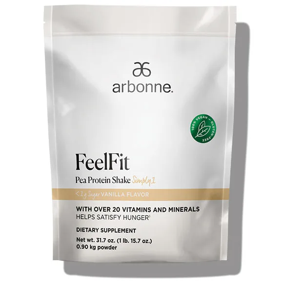 Arbonne Protein Powder Vanilla Shake FeelFit Product Photo