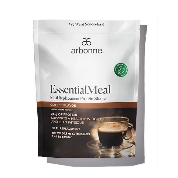 Arbonne EssentialMeal Meal Replacement Protein Shake - Coffee Flavor